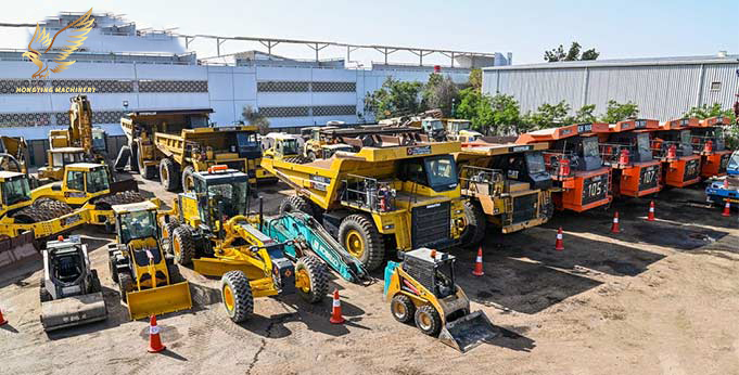 clients from United Arab Emirates ordered 2 units sany excavator and 3 units caterpillar excavator