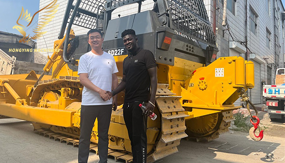 DRC customers came to our company to test the performance of used CAT SD22F bulldozer